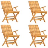 5 Piece Garden Dining Set Solid Wood Teak