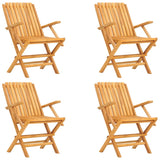 5 Piece Garden Dining Set Solid Wood Teak - Side View
