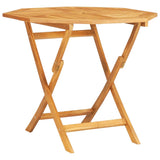 5 Piece Garden Dining Set Solid Wood Teak - Rear View