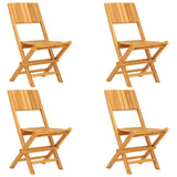 5 Piece Garden Dining Set Solid Wood Teak - Side View