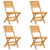 5 Piece Garden Dining Set Solid Wood Teak - Side View