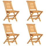5 Piece Garden Dining Set Solid Wood Teak - Side View