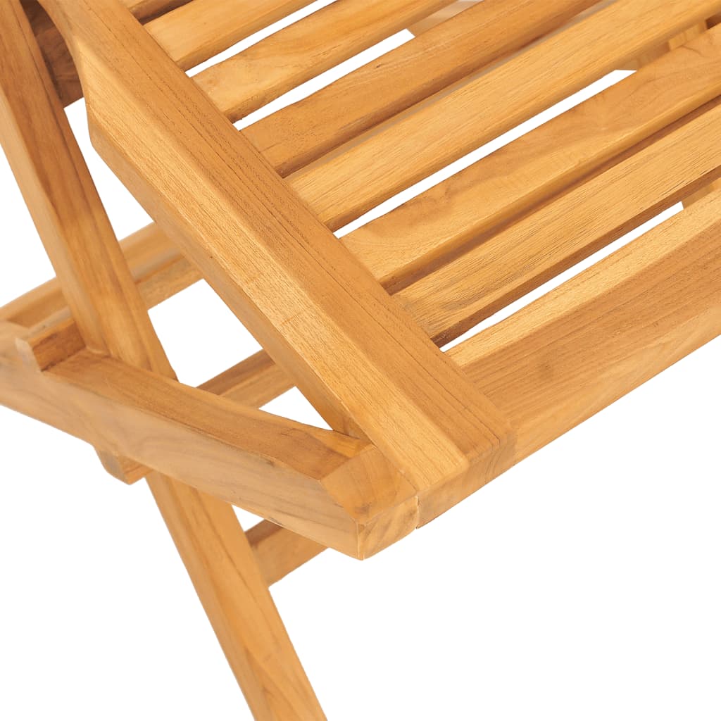 5 Piece Garden Dining Set Solid Wood Teak