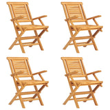 5 Piece Garden Dining Set Solid Wood Teak - Side View