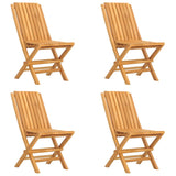 5 Piece Garden Dining Set Solid Wood Teak - Side View