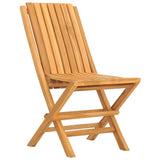 5 Piece Garden Dining Set Solid Wood Teak - Top-Down View