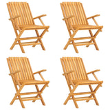 5 Piece Garden Dining Set Solid Wood Teak - Side View