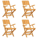 5 Piece Garden Dining Set Solid Wood Teak - Side View