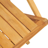 5 Piece Garden Dining Set Solid Wood Teak - 45-Degree Angle