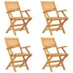 5 Piece Garden Dining Set Solid Wood Teak