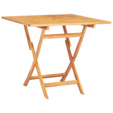 5 Piece Garden Dining Set Solid Wood Teak - Rear View