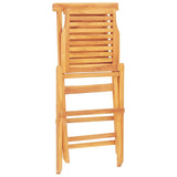Folding Garden Chairs 8 pcs 47x63x90 cm Solid Wood Teak - Front View