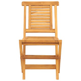 Folding Garden Chairs 8 pcs 47x63x90 cm Solid Wood Teak - Side View