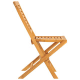 Folding Garden Chairs 8 pcs 47x63x90 cm Solid Wood Teak - Top-Down View