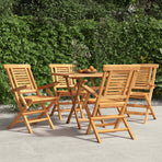 Folding Chairs 4 pcs 56x63x90 cm Solid Wood Teak
