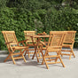 Folding Chairs 4 pcs 56x63x90 cm Solid Wood Teak