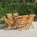 Folding Chairs 6 pcs 56x63x90 cm Solid Wood Teak