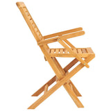 Folding Garden Chairs 8 pcs 56x63x90 cm Solid Wood Teak - Top-Down View