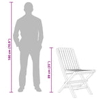 Folding Chairs 6 pcs 47x47x89 cm Solid Wood Teak