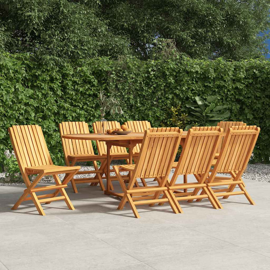 Folding Chairs 8 pcs 47x47x89 cm Solid Wood Teak