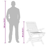 Folding Garden Chairs 4 pcs 61x67x90 cm Solid Wood Teak