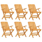 Folding Chairs 6 pcs 61x67x90 cm Solid Wood Teak