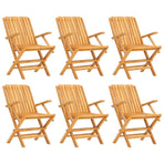 Folding Chairs 6 pcs 61x67x90 cm Solid Wood Teak