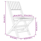 Folding Garden Chairs 6 pcs 47x61x90 cm Solid Wood Teak
