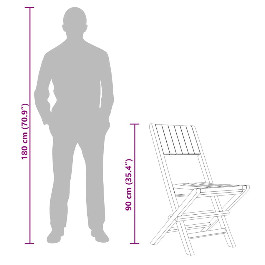 Folding Chairs 6 pcs 47x61x90 cm Solid Wood Teak