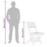 Folding Garden Chairs 8 pcs 47x61x90 cm Solid Wood Teak