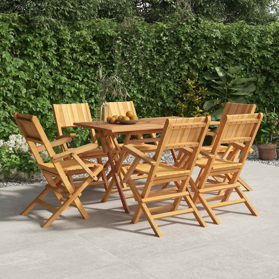 Folding Chairs 6 pcs 55x61x90 cm Solid Wood Teak