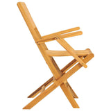 Folding Garden Chairs 8 pcs 55x61x90 cm Solid Wood Teak - Top-Down View