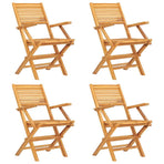 Folding Chairs 4 pcs 55x62x90 cm Solid Wood Teak