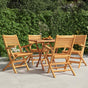 Folding Chairs 4 pcs 55x62x90 cm Solid Wood Teak