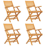 Folding Chairs 4 pcs 55x62x90 cm Solid Wood Teak