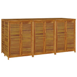 Garden Storage Box 210x87x104 cm Solid Wood Acacia - Side View