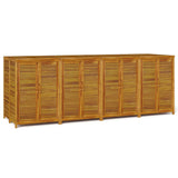 Garden Storage Box 280x87x104 cm Solid Wood Acacia - Front View