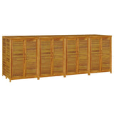 Garden Storage Box 280x87x104 cm Solid Wood Acacia - Side View