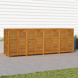 Garden Storage Box 280x87x104 cm Solid Wood Acacia - Top-Down View