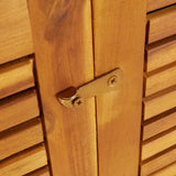 Garden Storage Box 280x87x104 cm Solid Wood Acacia - Close-Up Angle