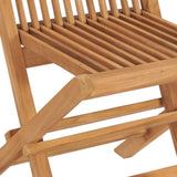 Garden Dining Set 7 pcs Brown 140 x 80 x 75 cm Solid Teak wood - Extra Image