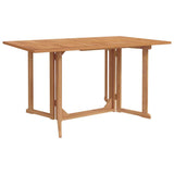 Garden Dining Set 7 pcs Brown Solid Teak Wood - 45-Degree Angle