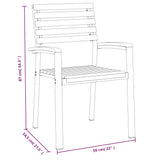 7 Piece Garden Dining Set Solid Wood Acacia and Metal