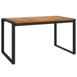 7 Piece Garden Dining Set Solid Wood Acacia and Metal