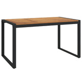 7 Piece Garden Dining Set Solid Wood Acacia and Metal - 45-Degree Angle