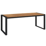 7 Piece Garden Dining Set Solid Wood Acacia and Metal - 45-Degree Angle