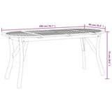 7 Piece Garden Dining Set Solid Wood Acacia - Extra Image
