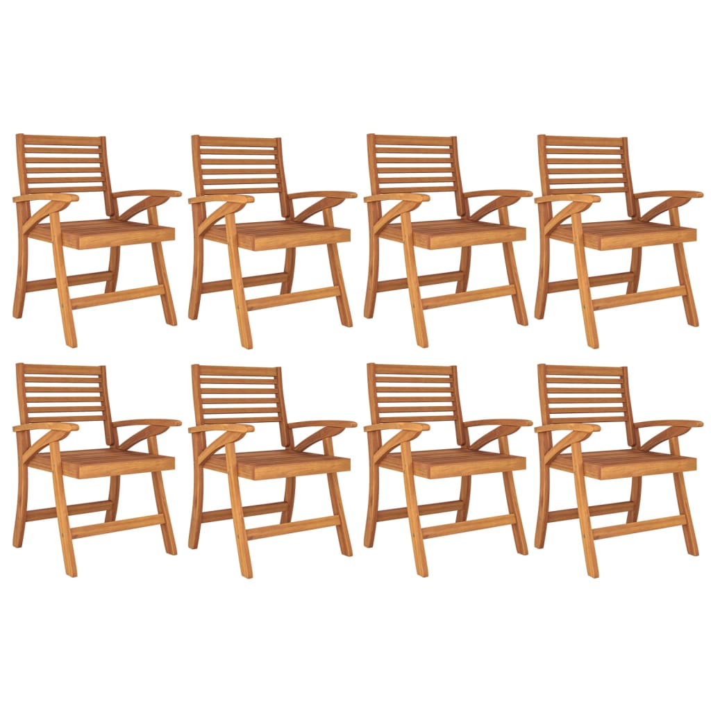 9 Piece Garden Dining Set Solid Wood Acacia