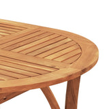 9 Piece Garden Dining Set Solid Wood Acacia - Low Angle