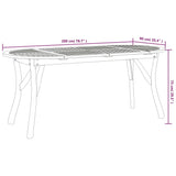 9 Piece Garden Dining Set Solid Wood Acacia